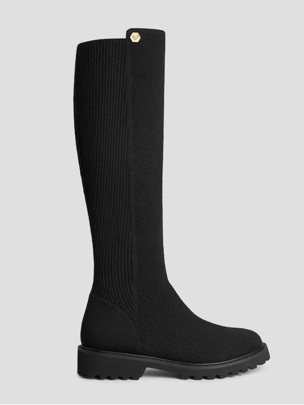 VIVAIA Filipa Boots Knee High Wool Size 7 Black - Picture 8 of 11